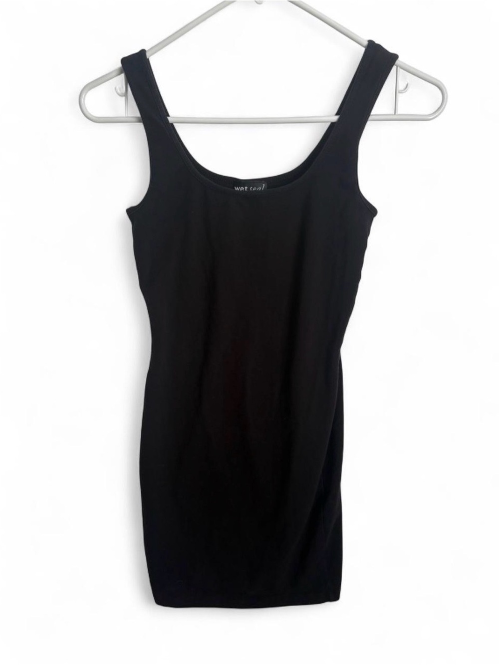Wet Seal Black Scoop Tank Mini Dress